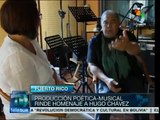 Artistas puertorriqueños rinden honores con música y poesía a Chávez