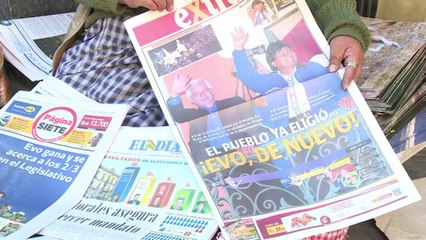 Evo Morales interpreta su triunfo