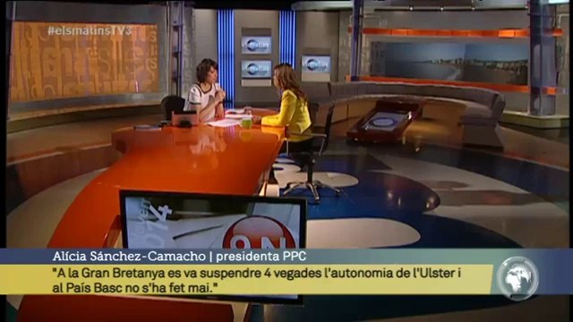 TV3 - Els Matins - Sánchez-Camacho: El 9-N hi haurà una gran frustració col·lectiva