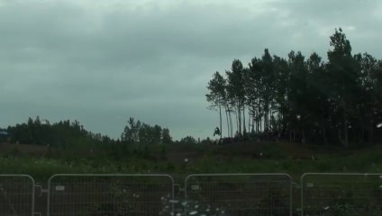 Motocross Almost Struck By Lightning