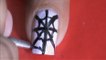 Spider web- How to draw in 2 ways! Easy nail art designs Ideas halloween spiders web nail designs