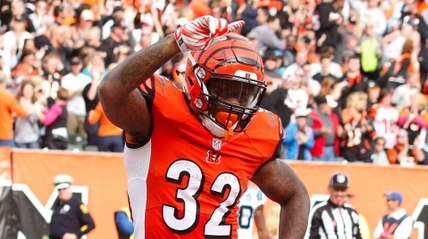 Bengals’ Jeremy Hill Does 'Ickey Shuffle' After Touchdown Against Panthers