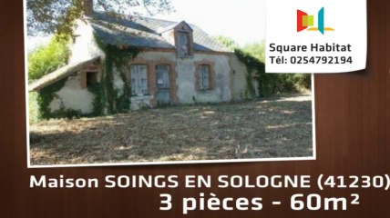 A vendre - Maison/villa - SOINGS EN SOLOGNE (41230) - 3 pièces - 60m²