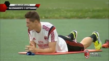 Fernando Torres begins AC Milan Training