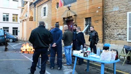 Manifestation à la maison d'arrêt