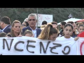 Napoli - Ragazzino seviziato, marcia di solidarietà a Pianura (13.10.14)