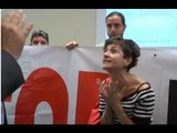 Napoli - Greenaccord, la contestazione di Rete Commons (11.10.14)