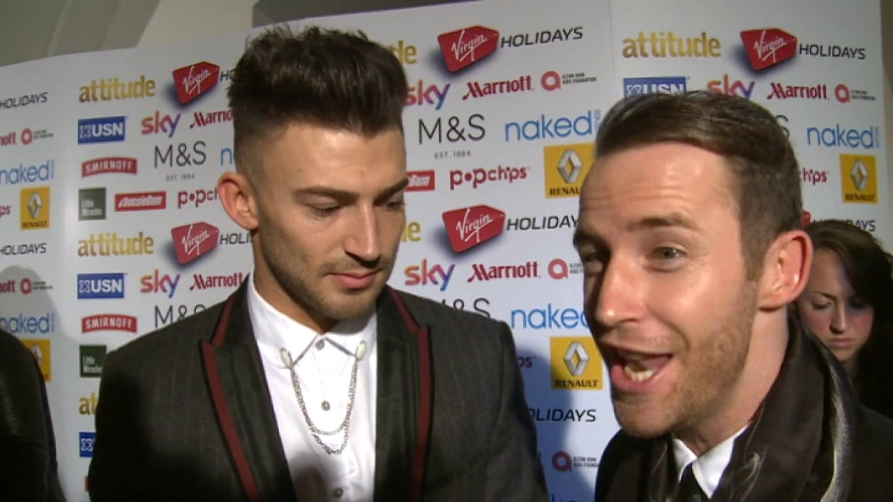 X Factor's Jake Quickenden and Jay James at Attitide Awards