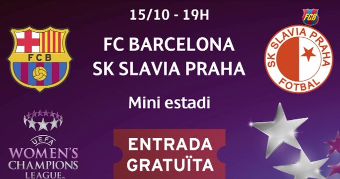 FC Barcelona - Slavia Praga (UEFA Women's Champions League). Entrada gratuïta!