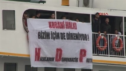 Vapurda "Kobani" Eylemi