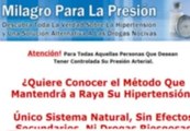 Real & Honest Milagro Para La Presion Review Bonus + Discount