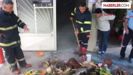 Sigara İzmaritinden Çıkan Yangın Korkuttu