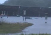 Cars Submerged by Long Island Flood