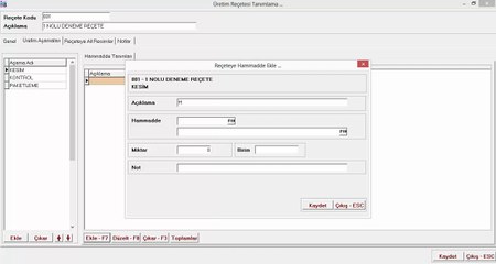 Aşamalı üretim takip