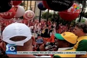 Obreros brasileños dan su apoyo a Rousseff para la reelección