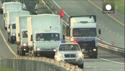 Rus yardım konvoyu Ukrayna sınırına yaklaşıyor