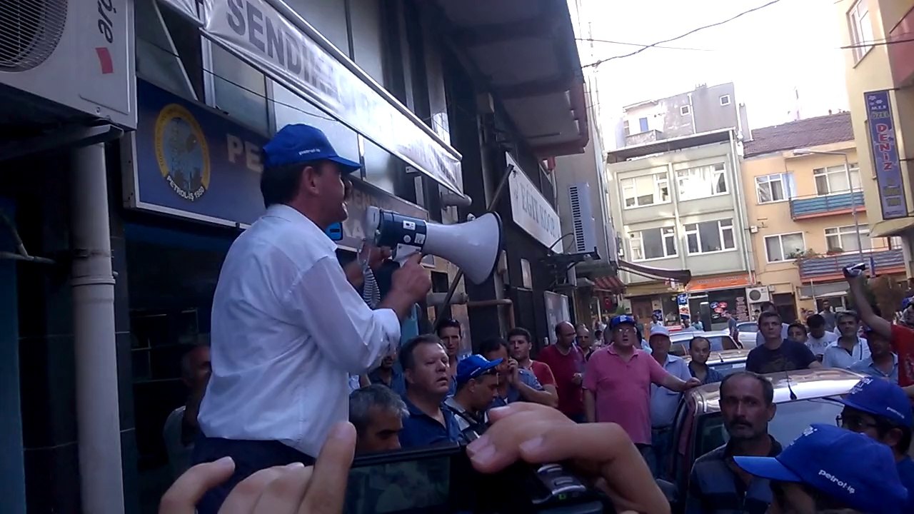 Eti Maden İşçileri Recep Şekerciyi Protesto Etti.
