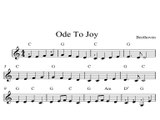 Ode To Joy: DIGITAL SHEET MUSIC Piano Keyboard & Organ Classical Book 1