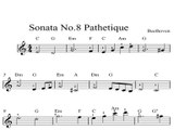 Sonata No.8 Pathetique: DIGITAL SHEET MUSIC Piano Keyboard & Organ Classical Book 1