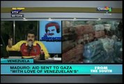 Maduro hails Venezuelan population's aid to Gaza