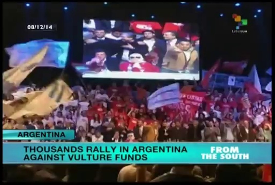 Argentinians rally to back government in vulture fund dispute