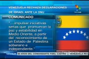 Censura Caracas exabrupto israelí sobre el Consejo de Derechos Humanos