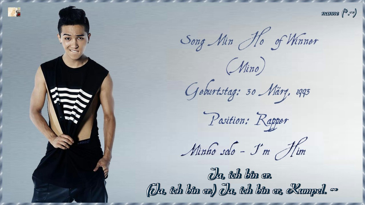 Winner (Minho solo) - I'm Him k-pop [german sub] Winner Debut Album 2014
