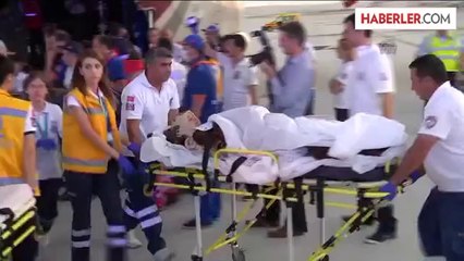 Filistin'den getirilen 18 yaralı, Türkiye'de -