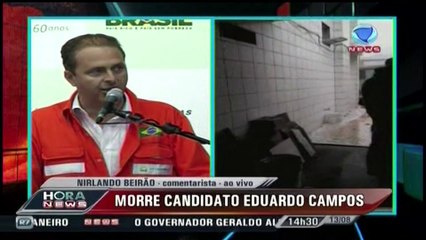 Brasil: luto oficial por muerte de Campos