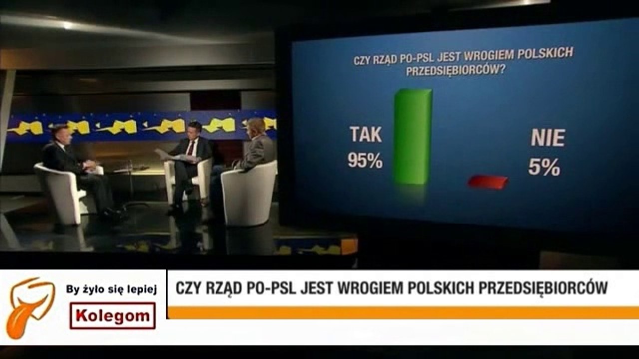 Cezary Kaźmierczak vs Andrzej Orzechowski - Rząd Tuska vs Przedsiębiorcy (13.08.2014)