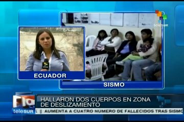 Se incrementa a cuatro la cifra de muertos por sismo en Ecuador