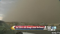 Rare Dust Storm Sweeps Through Wash. State