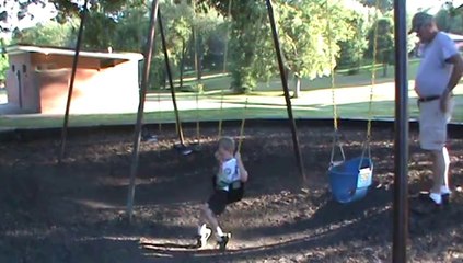 Swinging at the park #1. 8-13-14