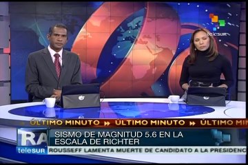 Sismo en Chile de 5.7 grados