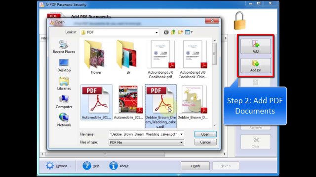 How can I decrypt password security for a batch of PDF files with A-PDF Password Security?