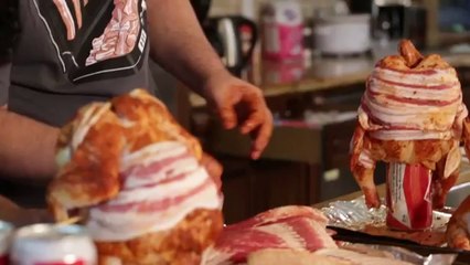 Bacon Beer Can Chicken - Epic Meal Time