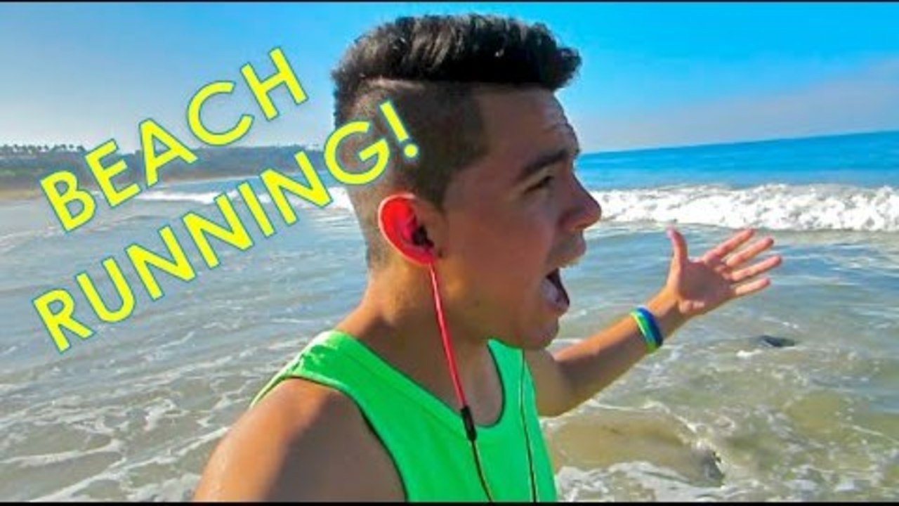 RUNNING ON THE BEACH!