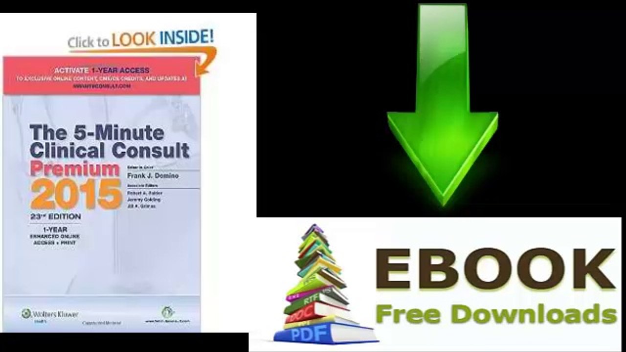 [FREE eBook] The 5-Minute Clinical Consult Premium 2015: 1-Year Enhanced Online Access + Print by Frank J. Domino MD [PDF/ePUB]