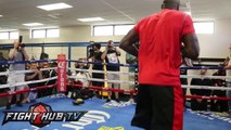 Deontay Wilder vs. Jason Garvin- Wilder media workout