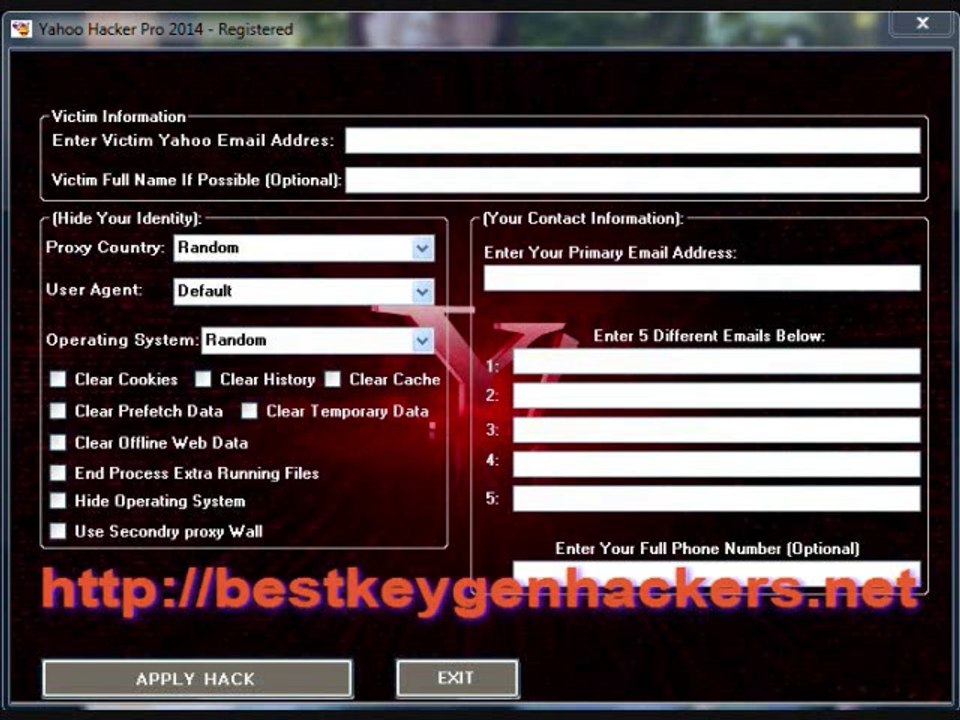 Yahoo Hacker Pro 2014 - hack yahoo account password of your friends easily !