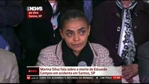 Marina Silva em Coletiva sobre a morte de Eduardo Campos