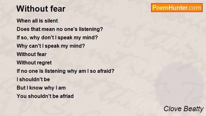 Clove Beatty - Without fear