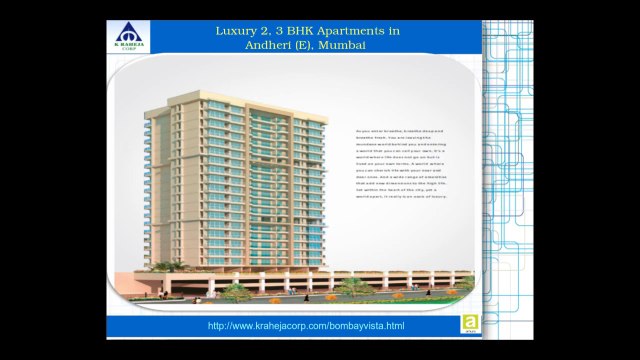 Luxury 2, 3 & 3 ½ BHK apartments in Andheri, Mumbai