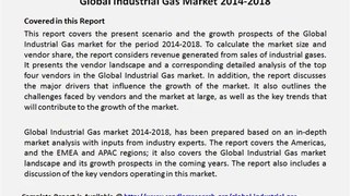 Global Industrial Gas Market 2014-2018