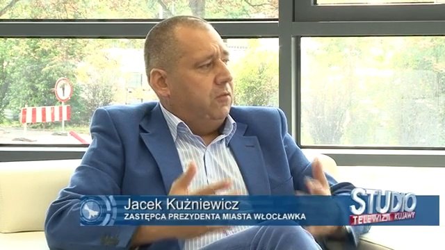 Zastępca Prezydenta Włocławka ds Rozwoju Jacek Kuźniewicz w studiu Telewizji Kujawy