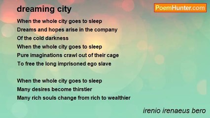 irenio irenaeus bero - dreaming city