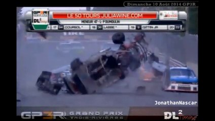 Coupal Big Crash GP3R 2014 NASCAR Canadian Tire