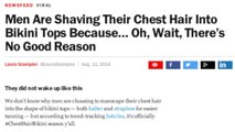 Men Are Shaving Bikinis Into Their Body Hair