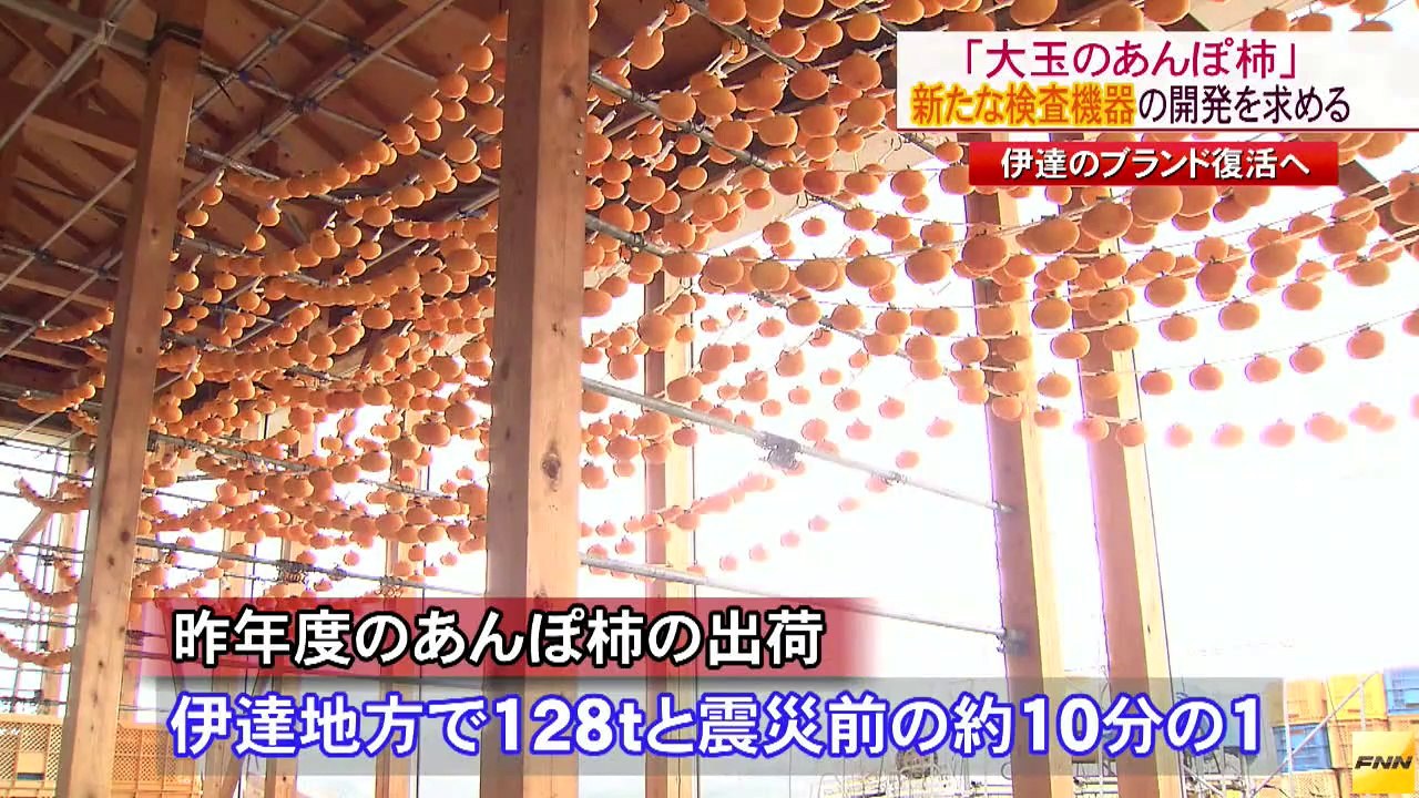 20140811伊達地方の自治体など、あんぽ柿の新たな検査機器開発など要望　　福島