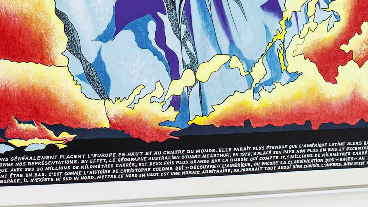 Chéri Samba - La vraie carte du monde, 2011 - Collection de la Fondation Cartier pour...